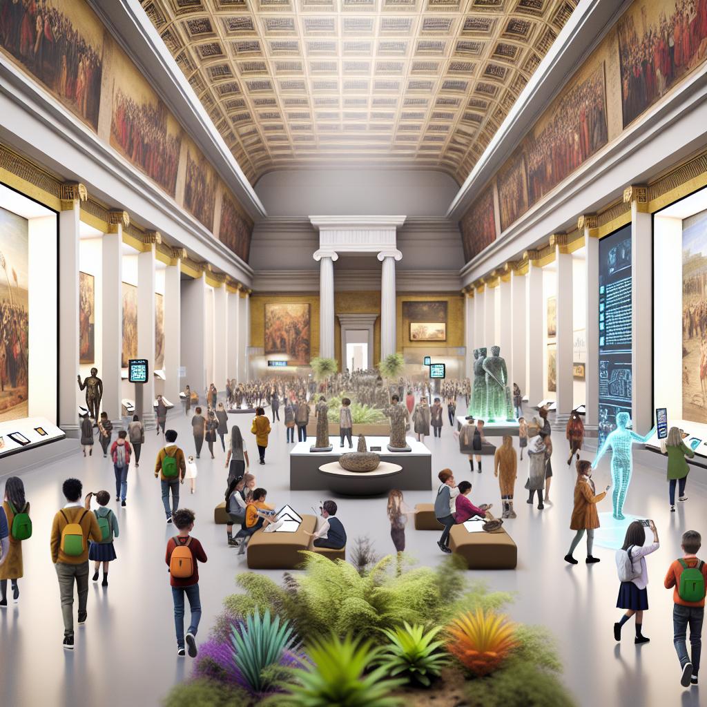 An inspiring image that shows the museum in 10 years that is vibrant An inspiring image that shows the museum in 10 years that is vibrant